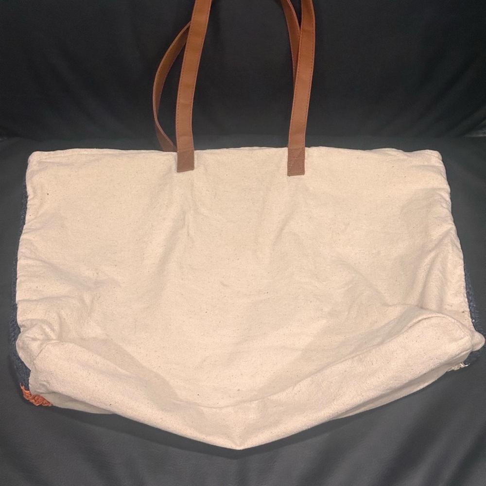 Rays for Days Striped Shorebreak Weekender Tote Bag EUC 🧡 - Picture 5 of 5